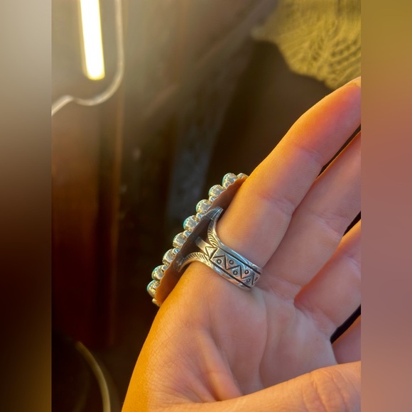 Turquoise and Sterling Silver Ring - Picture 3 of 5